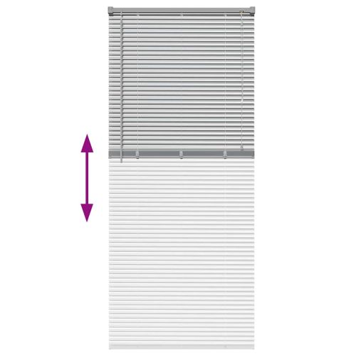 Вертикални щори Сребрист 175 x 75 см Алуминий