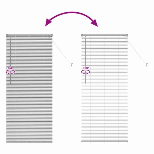 Вертикални щори Сребрист 175 x 80 см Алуминий