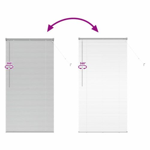 Вертикални щори Сребрист 175 x 90 см Алуминий