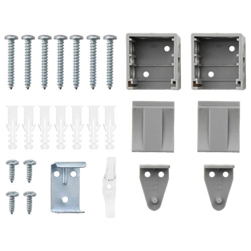 Вертикални щори Сребрист 175 x 95 см Алуминий