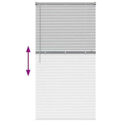 Вертикални щори Сребрист 175 x 95 см Алуминий
