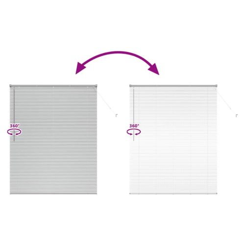 Вертикални щори Сребрист 175 x 150 см Алуминий