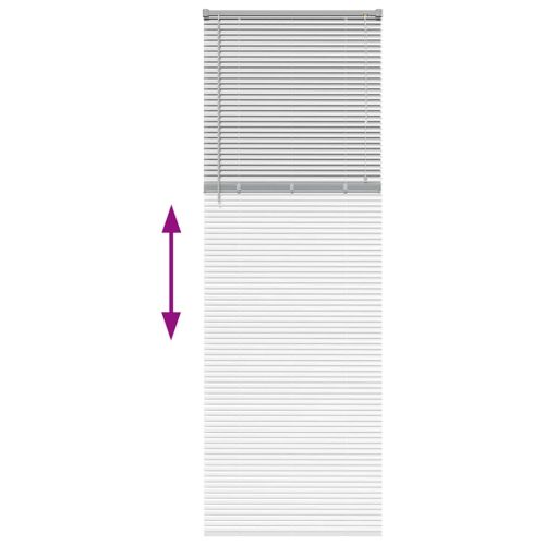 Вертикални щори Сребрист 220 x 80 см Алуминий