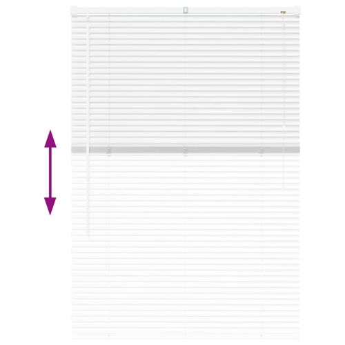 Вертикални щори Бяло 130 x 90 см Алуминий