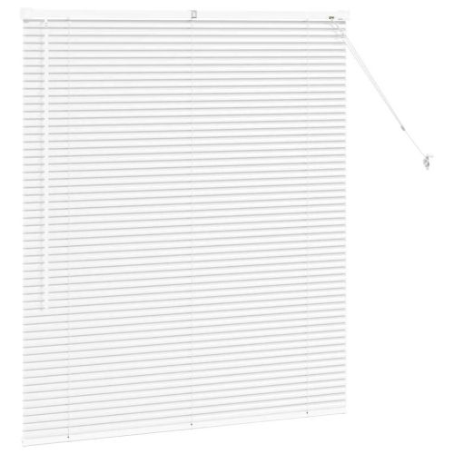 Вертикални щори Бяло 130 x 110 см Алуминий