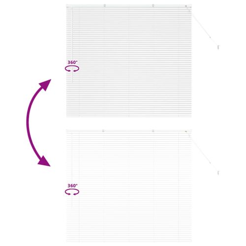 Вертикални щори Бяло 130 x 150 cm Алуминий