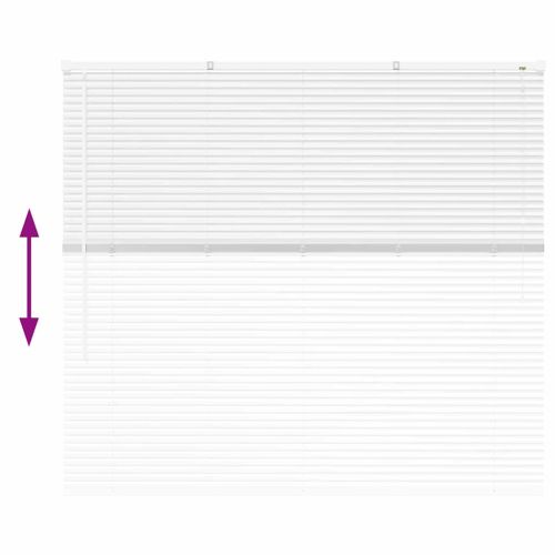 Вертикални щори Бяло 130 x 150 cm Алуминий