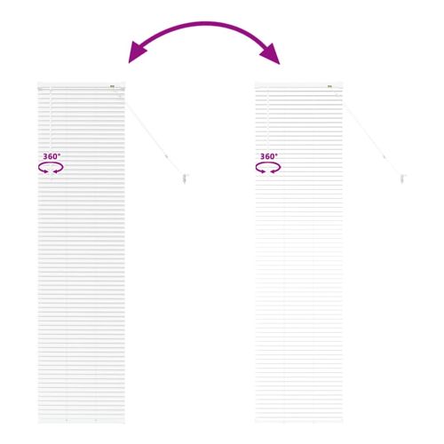 Вертикални щори Бяло 175 x 45 см Алуминий