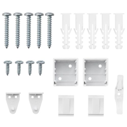 Вертикални щори Бяло 175 x 60 см Алуминий