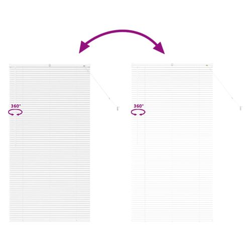 Вертикални щори Бяло 175 x 85 см Алуминий