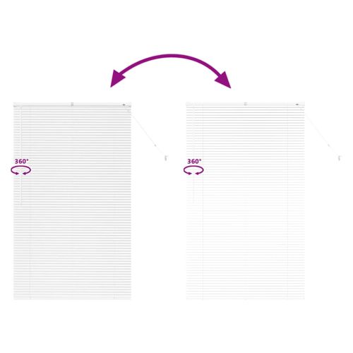 Вертикални щори Бяло 175 x 100 см Алуминий