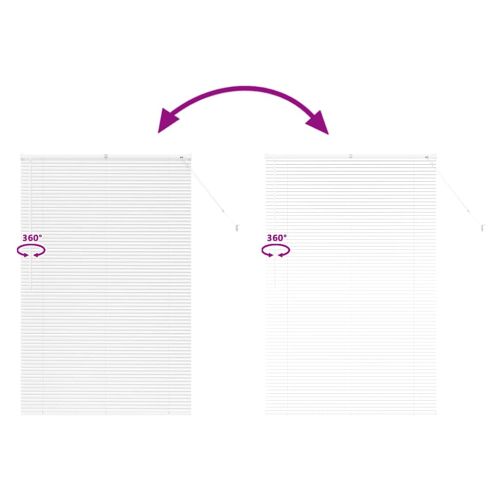 Вертикални щори Бяло 175 x 120 см Алуминий