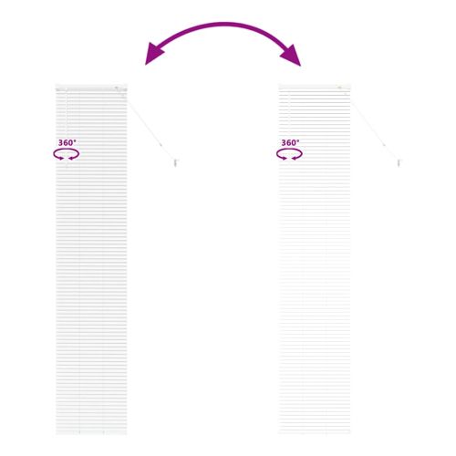 Вертикални щори Бяло 220 x 50 см Алуминий