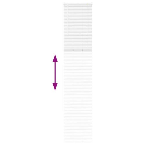 Вертикални щори Бяло 220 x 50 см Алуминий