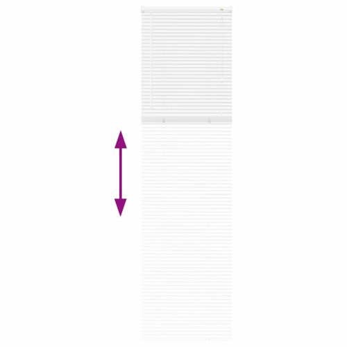 Вертикални щори Бяло 220 x 55 см Алуминий