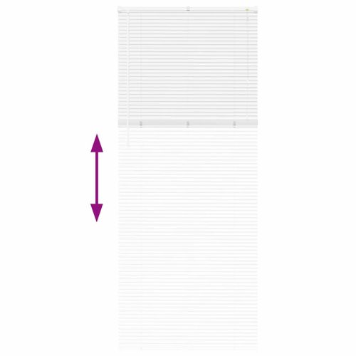 Вертикални щори Бяло 220 x 85 см Алуминий