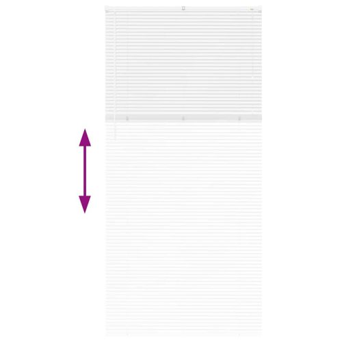 Вертикални щори Бяло 220 x 100 cm Алуминий