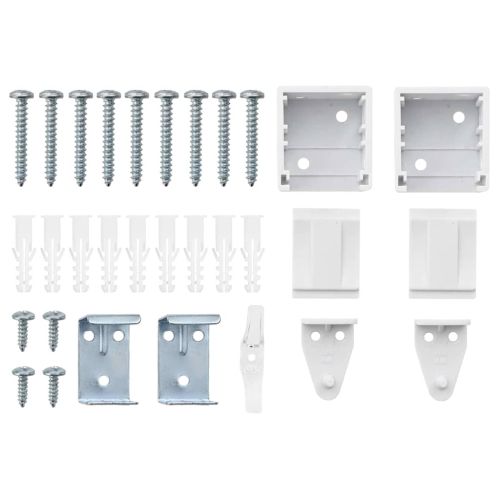 Вертикални щори Бяло 220 x 135 см Алуминий