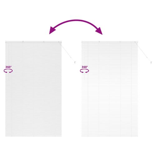 Вертикални щори Бяло 220 x 135 см Алуминий