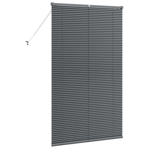 Вертикални щори Тъмен сив 175 x 100 см Алуминий