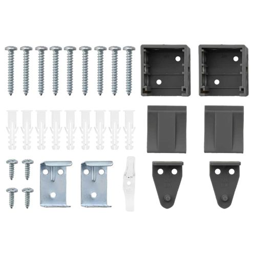 Вертикални щори Тъмен сив 175 x 130 см Алуминий