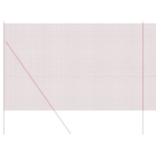 Заварена мрежа ограда Червено