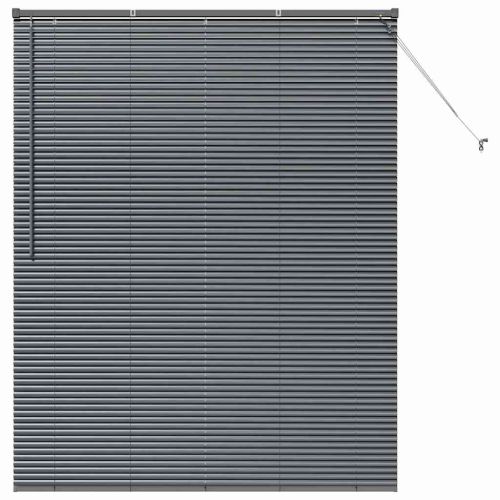 Вертикални щори Тъмен сив 175 x 150 см Алуминий