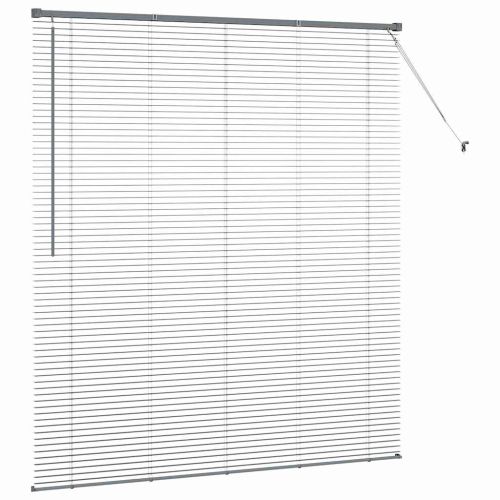 Вертикални щори Тъмен сив 175 x 155 см Алуминий