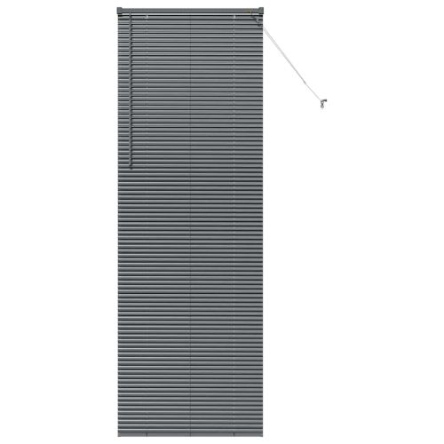 Вертикални щори Тъмен сив 220 x 75 см Алуминий