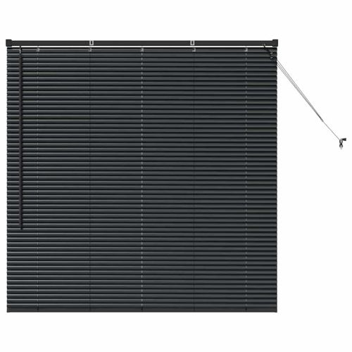 Вертикални щори Черно 130 x 130 cm Алуминий