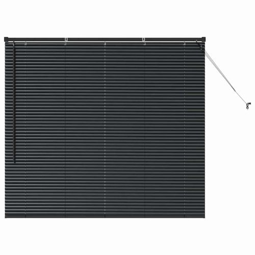 Вертикални щори Черно 130 x 145 см Алуминий