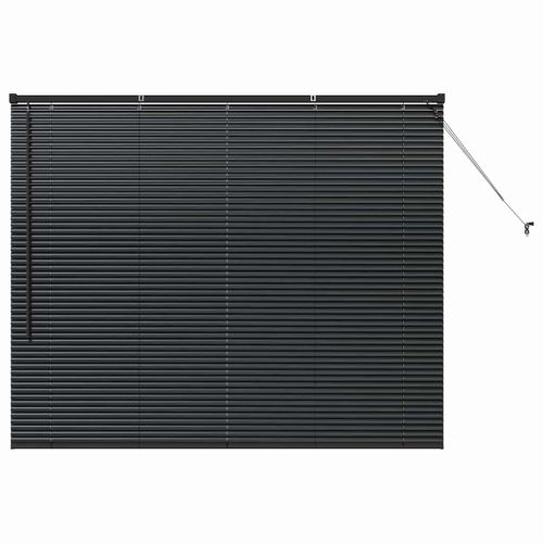 Вертикални щори Черно 130 x 155 см Алуминий