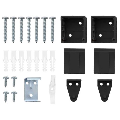 Вертикални щори Черно 175 x 110 см Алуминий