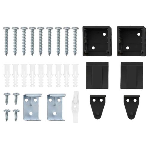 Вертикални щори Черно 220 x 145 см Алуминий