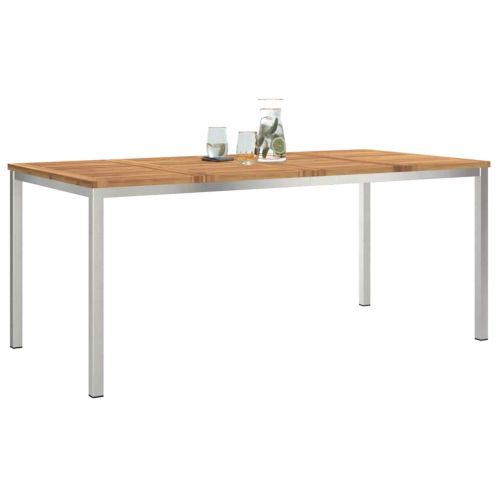 Масазахранене Кафяво 180 x 90 x 75 cm Солидно акациево дърво