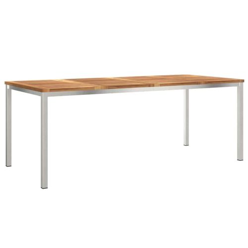 Масазахранене Кафяво 200 x 90 x 75 cm Солидно тиково дърво