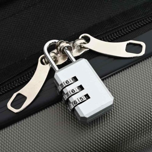 Куфар с заключване Тъмносив 50 x 30 x 76 см ABS пластмаса