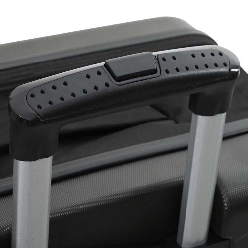 Куфар с заключване Тъмносив 50 x 30 x 76 см ABS пластмаса