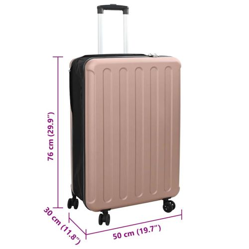 Куфар Розово златисто 50 x 30 x 76 см ABS пластмаса