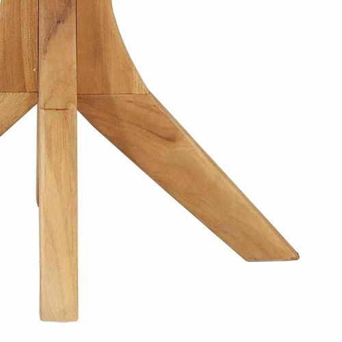 Странична маса Кафяво 55 x 55 x 51 см Солидно тиково дърво