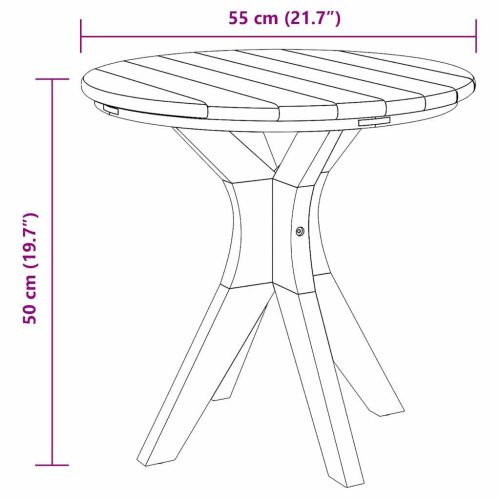 Странична маса Кафяво 55 x 55 x 51 см Солидно тиково дърво