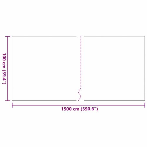 Изкуствена трева 1500 x 100 x 3 см ПП и PE