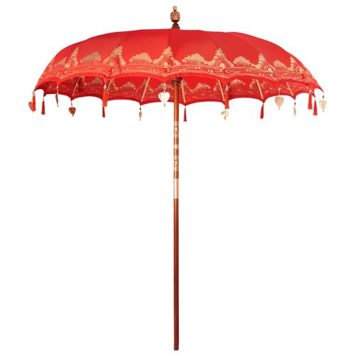 Балийски Парасол Червено 215 x 215 x 260 см