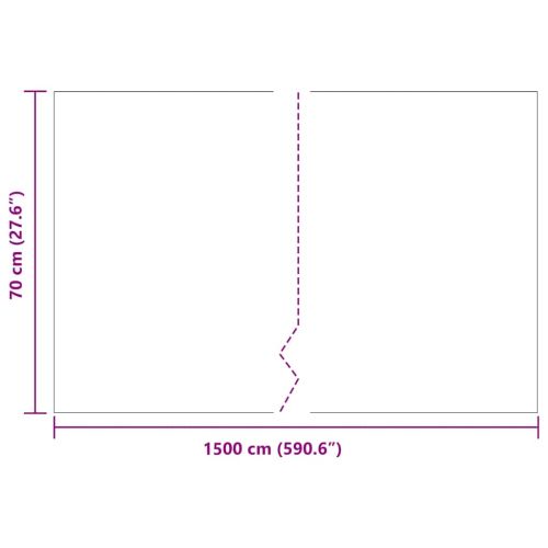 Коренова бариера Черно 0,7 x 15 м Полиетилен