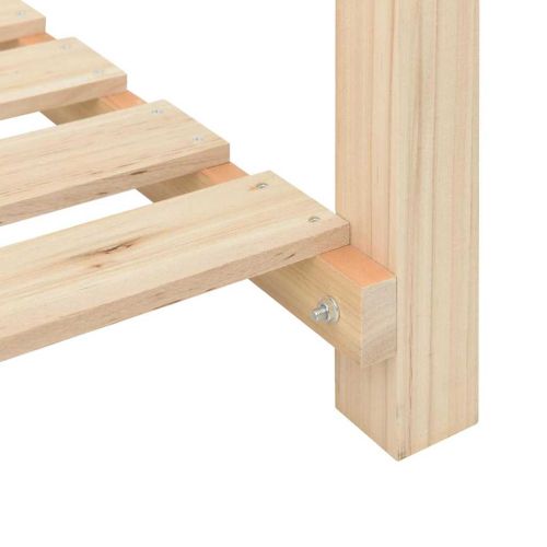 Градинска саксия Бежово 71 x 37 x 76,5 см Солидно ела дърво