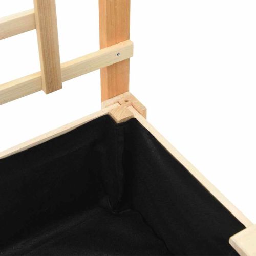 Градинска саксия Бежово 71 x 38 x 152 см Солидно ела дърво