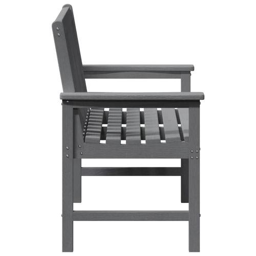 Градинска пейка Светлосиво 120 x 59 x 88 см HDPE