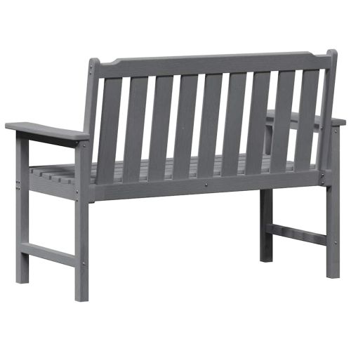 Градинска пейка Светлосиво 120 x 59 x 88 см HDPE