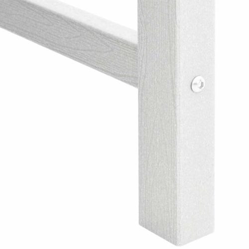 Градински стол за хранене 2 pcs Бяло 65,5 x 59 x 88 см HDPE