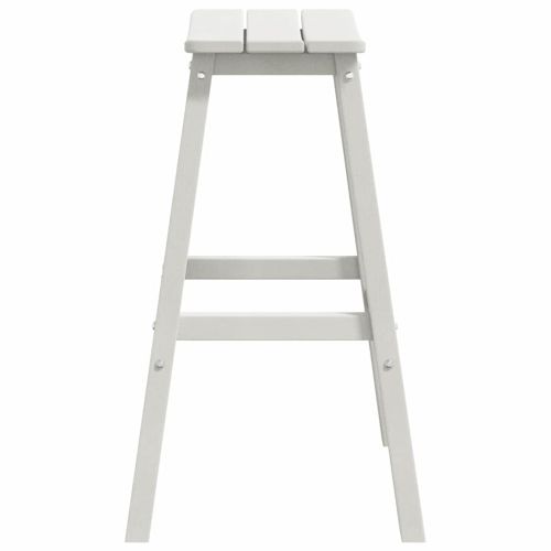 Бар стол 2 pcs Бяло 52 x 43 x 73,5 см HDPE